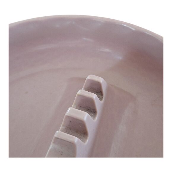 VTG Gessner GES-LINE #341 Melamine Executive Ashtray Dusty Rose Pink 7" MCM USA - Picture 4 of 8